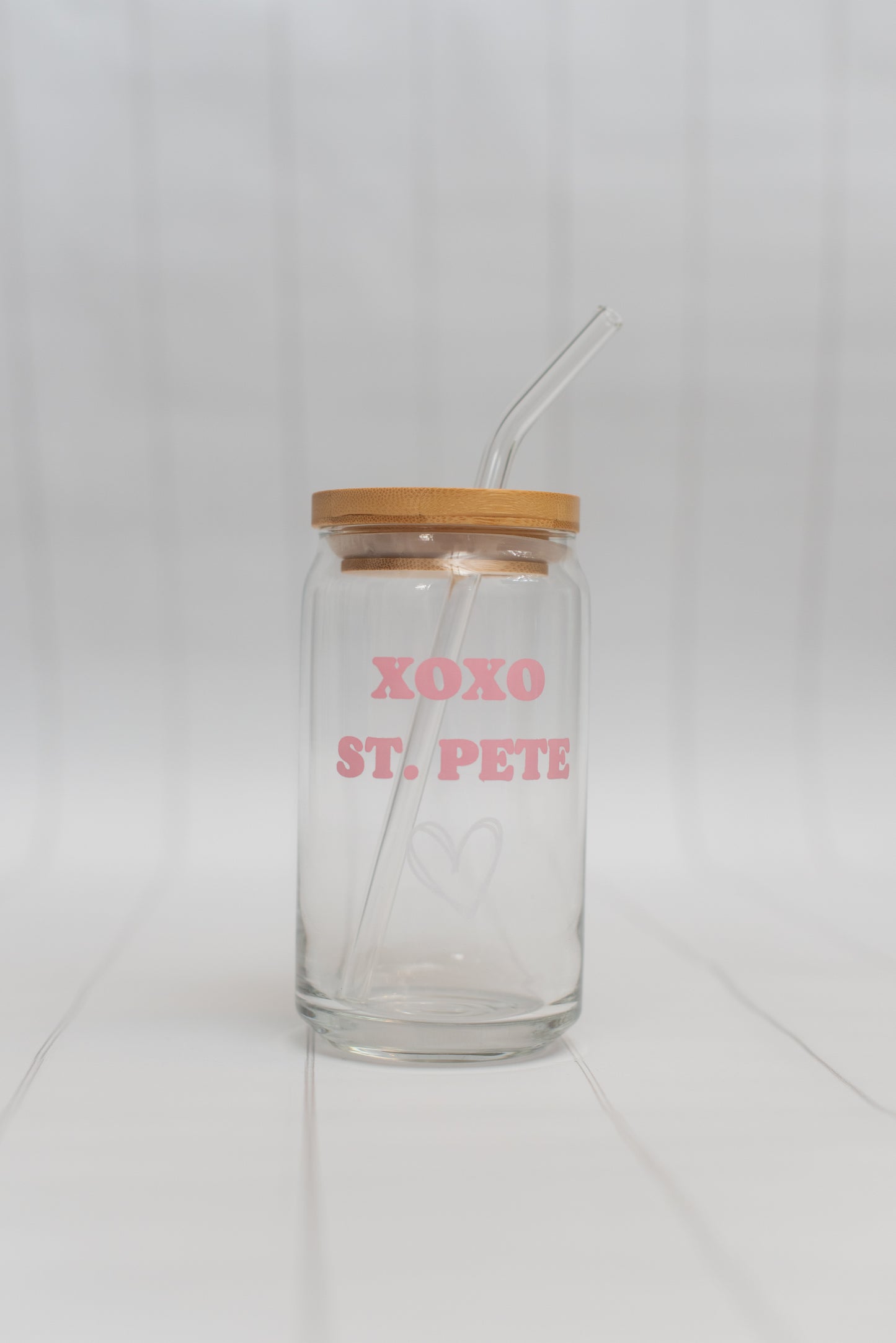 XOXO St. Pete Glass Tumbler