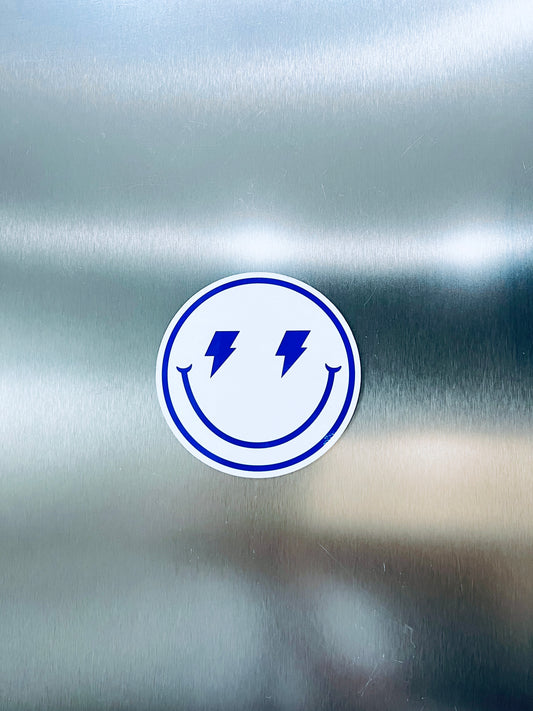 Lightning Smiley Magnet