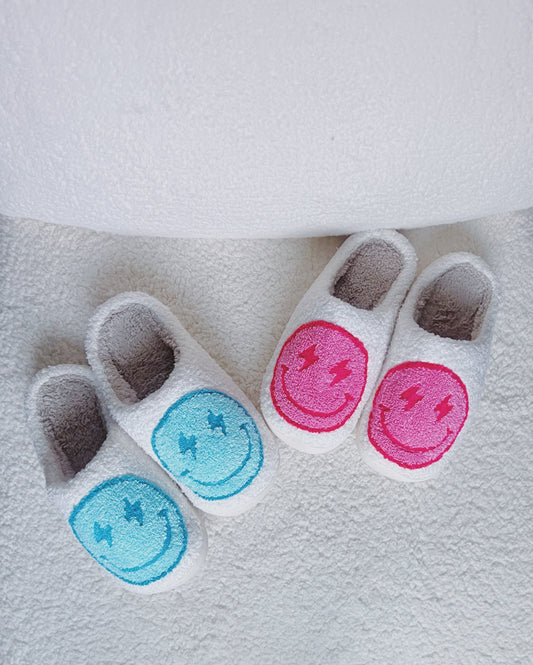 Lightning Smiley Slippers